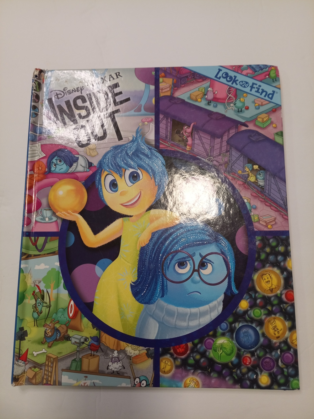 Disney Inside Out Look and Find Book - Blue and Yellow Characters